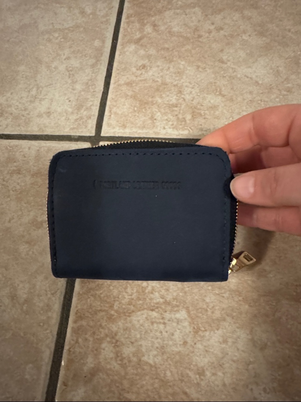 Portland Leather Small Zip Leather Wallet
